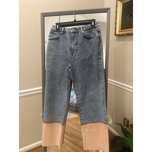 Harper Heritage Francesca’s Ellis Dip Dye Denim Jeans Size 28 High Rise Wide Leg - Picture 3 of 5